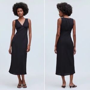 Madewell Black Midi Dress
